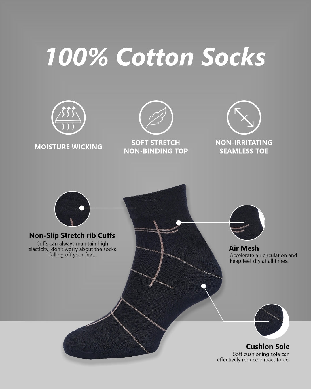 Men's Anker Socks Lines
