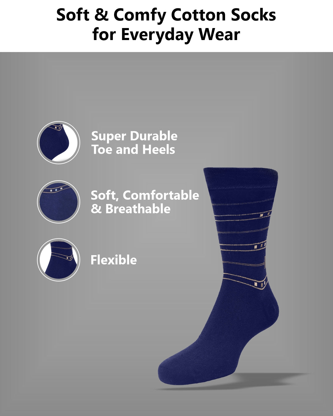 Men's Socks MS4-Blue