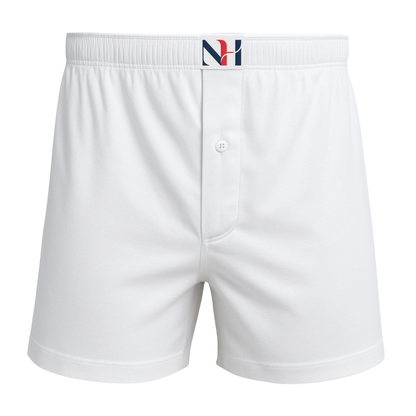 Men's White Boxer Shorts