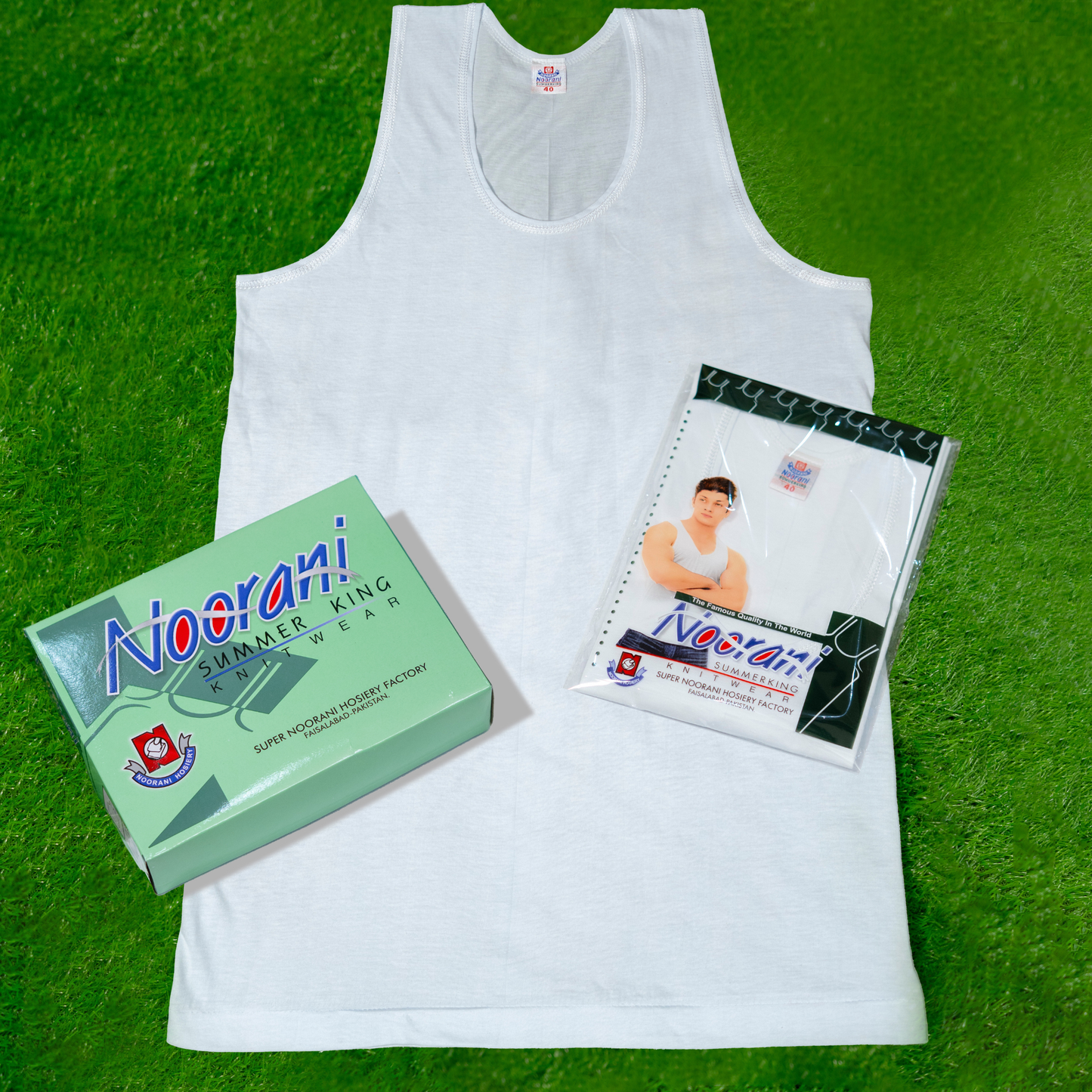 Pack of 3 Men's Basic Cotton White Vest (Sleeveless)