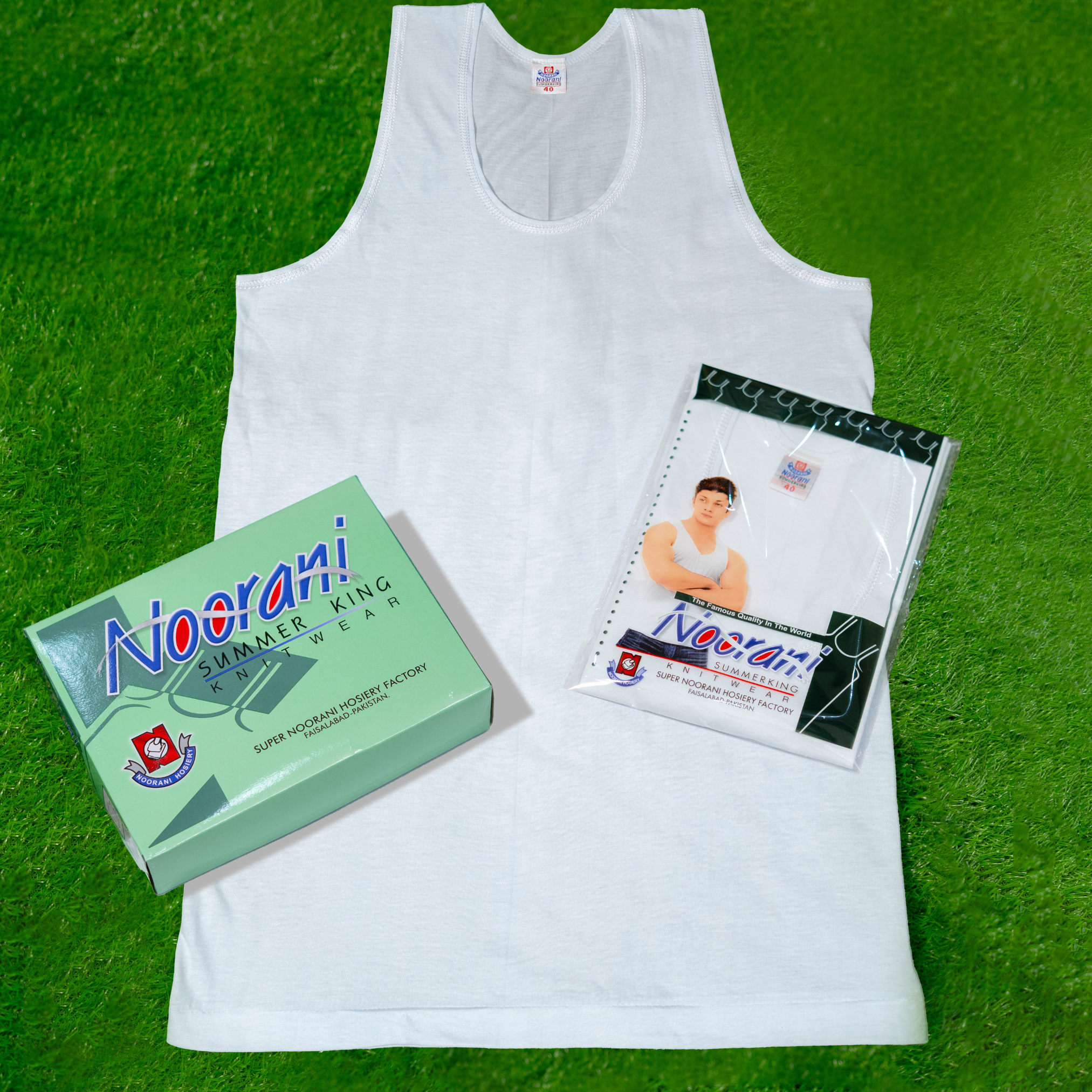 Pack of 3 Men's Summer Cotton White Vest (Sleeveless)
