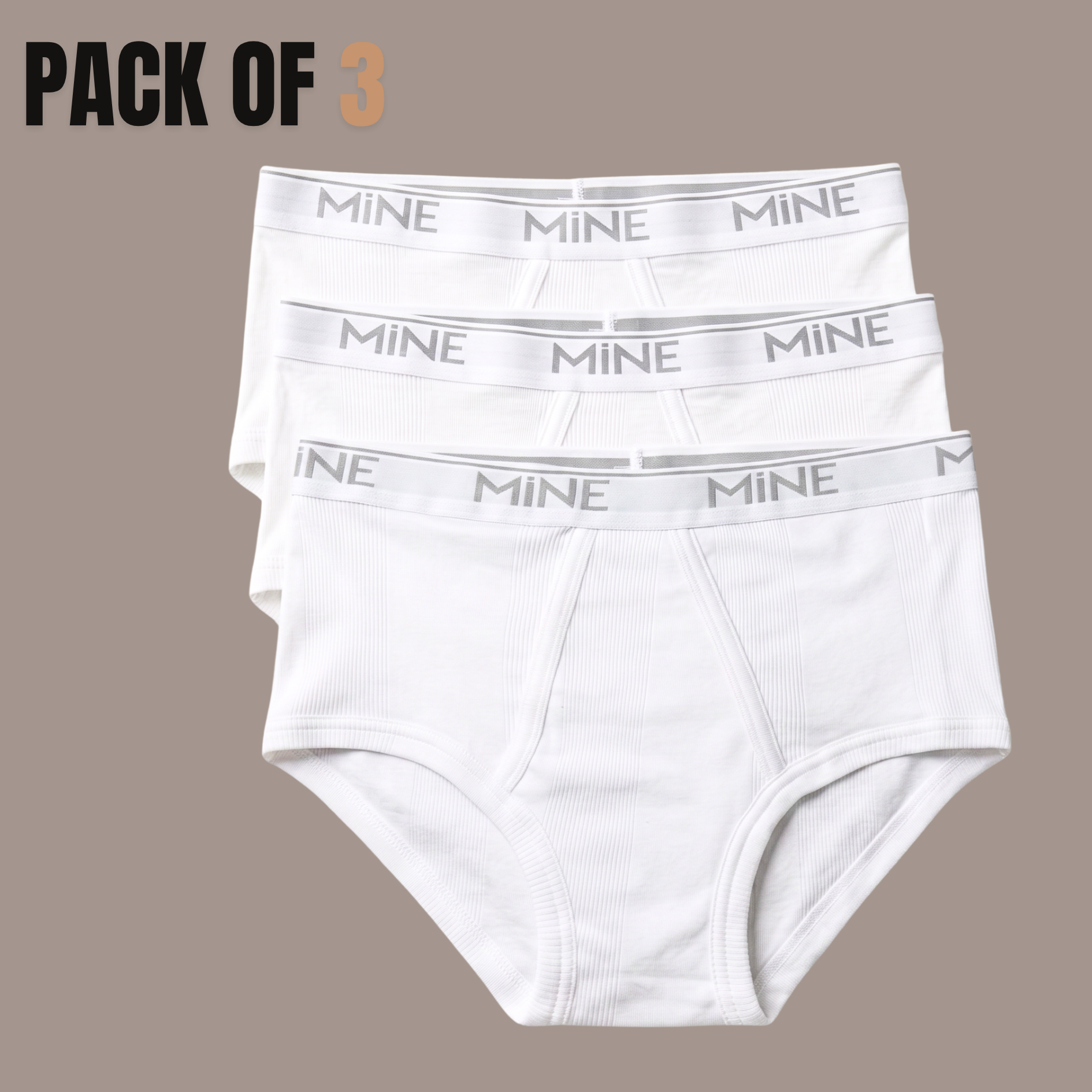 Pack of 3 Men's Cotton Brief