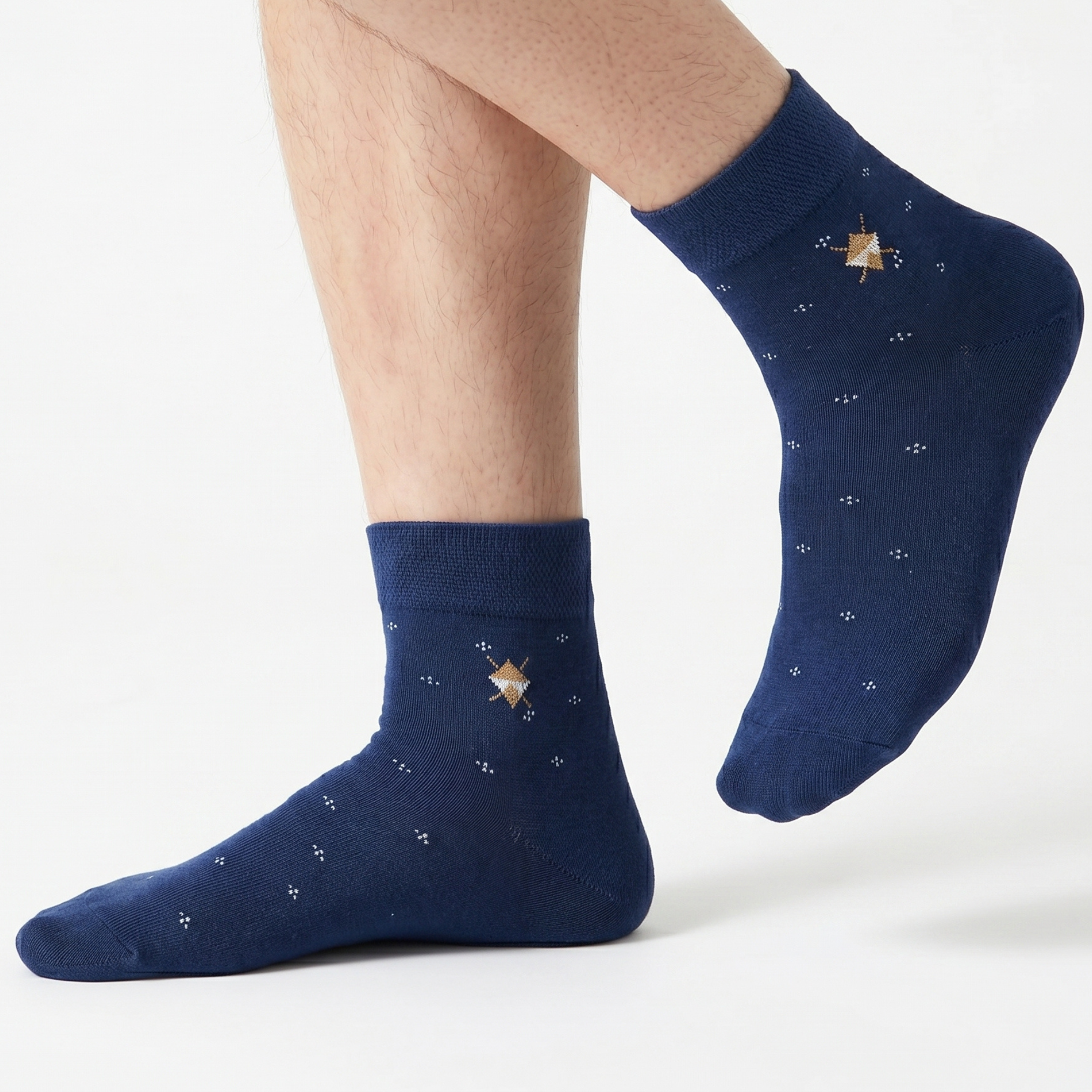 Men's Anker Socks Diamond-Blue