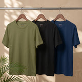 Pack of 3 Basic Cotton T-Shirts