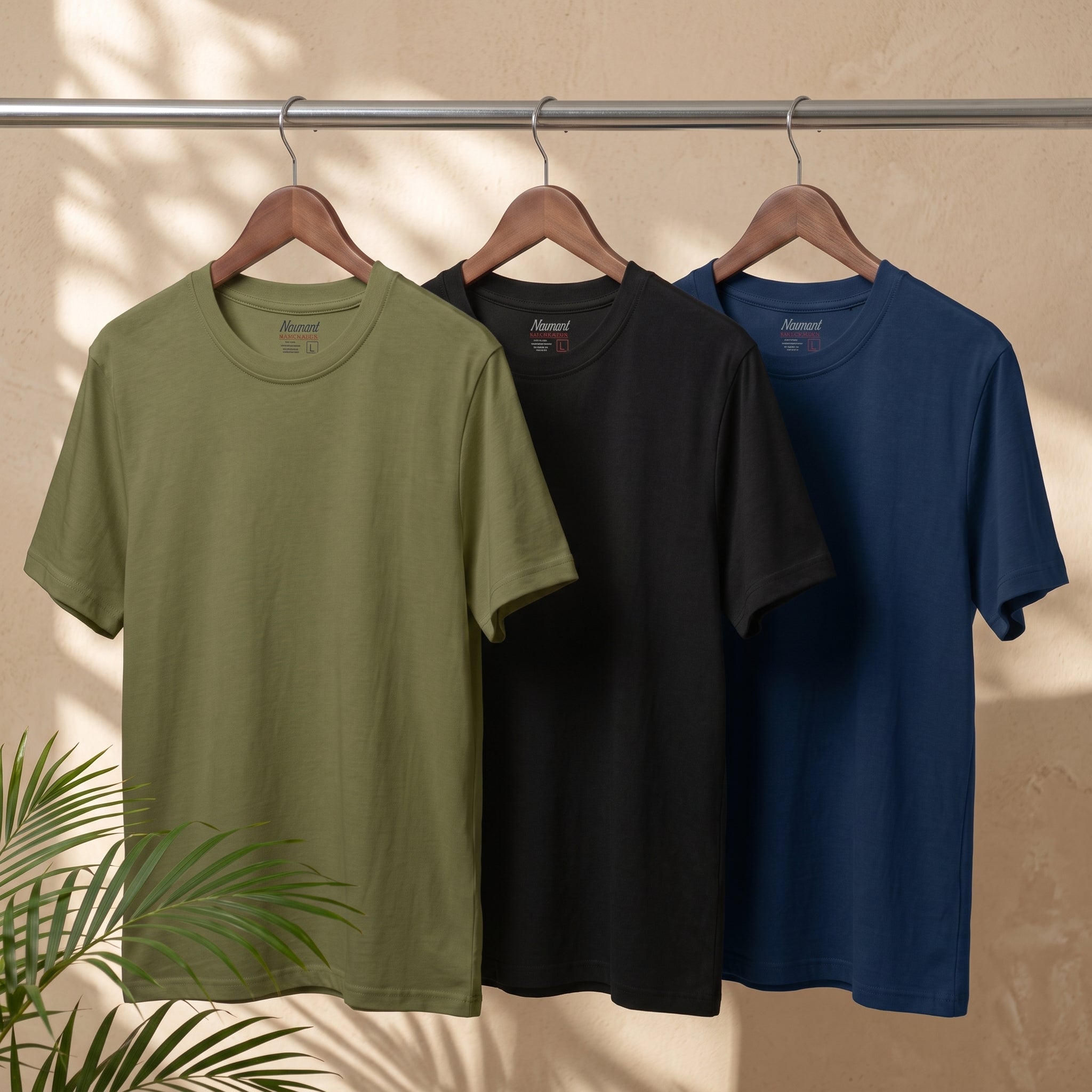 Pack of 3 Basic Cotton T-Shirts