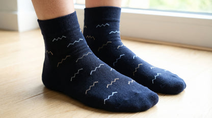 Men's Anker Socks Wave-Blue
