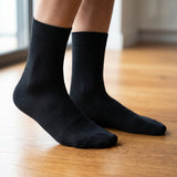 Men's Plain Black Socks