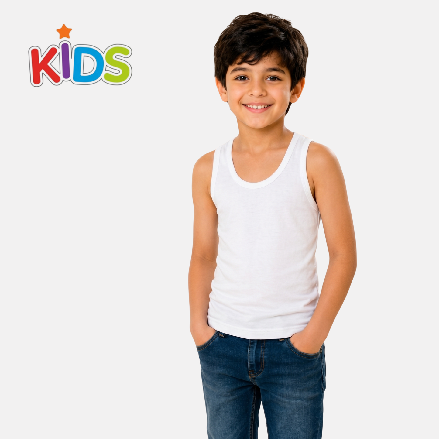 Kid's Basic Cotton Vest