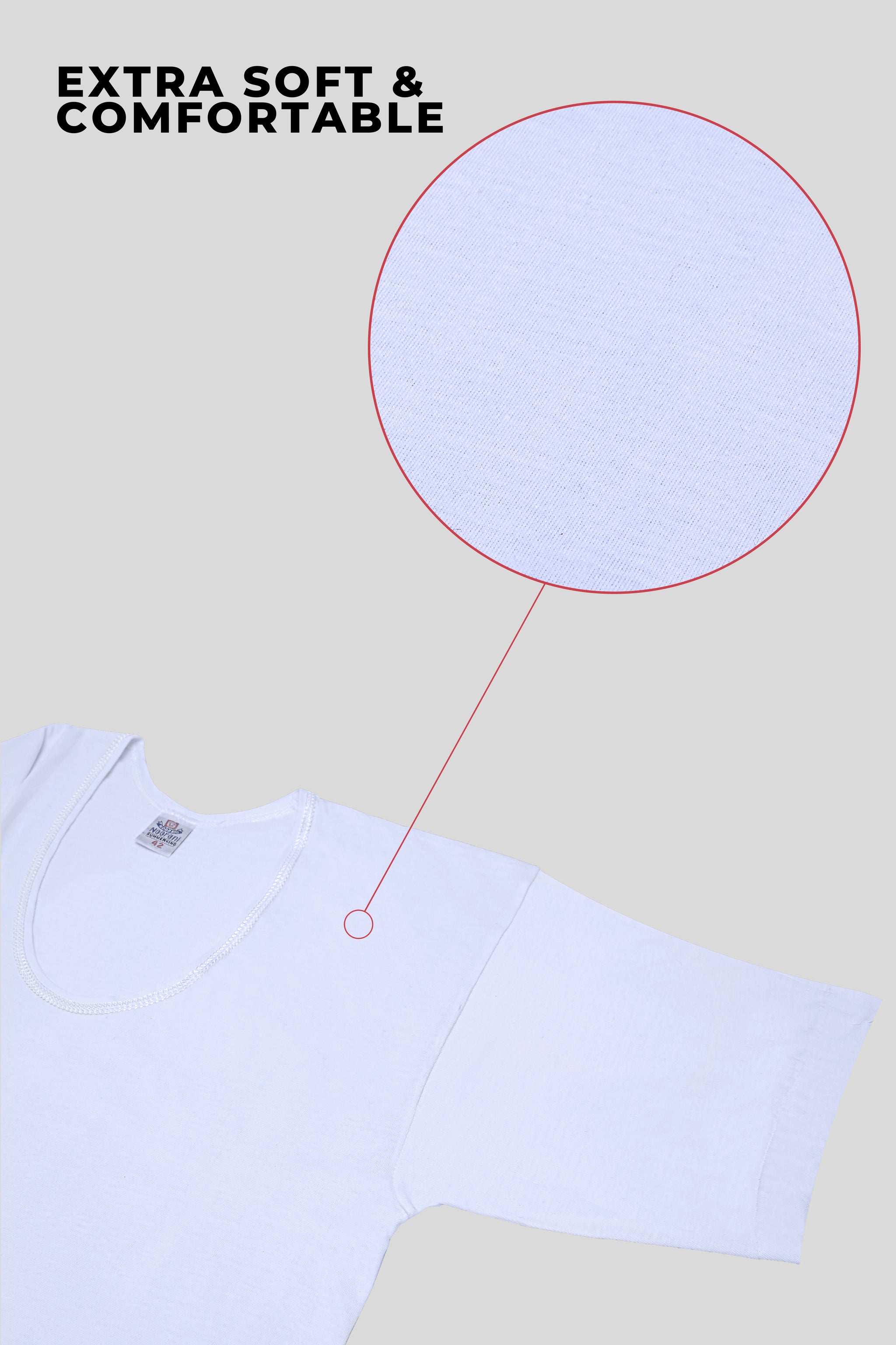 Pack of 3 Men's Summer Cotton Vest (Short Sleeve)