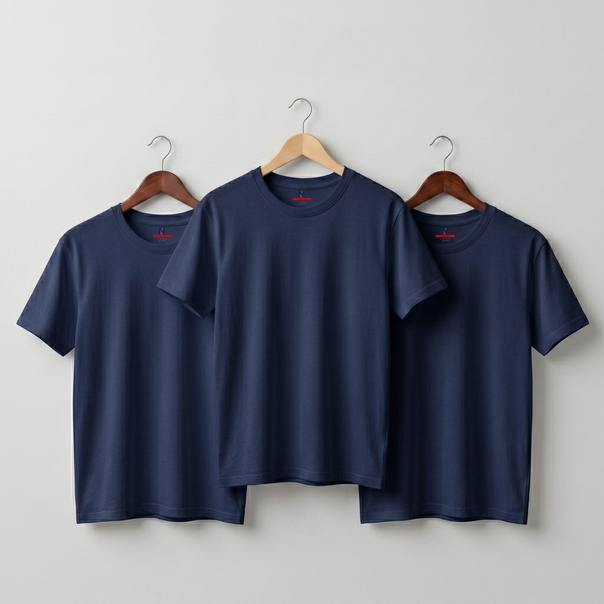 Pack of 3 Basic Cotton T-Shirts