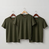 Pack of 3 Basic Cotton T-Shirts