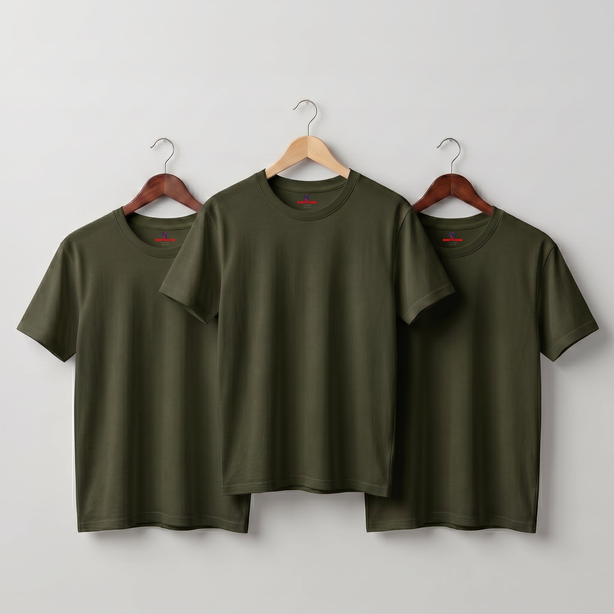Pack of 3 Basic Cotton T-Shirts