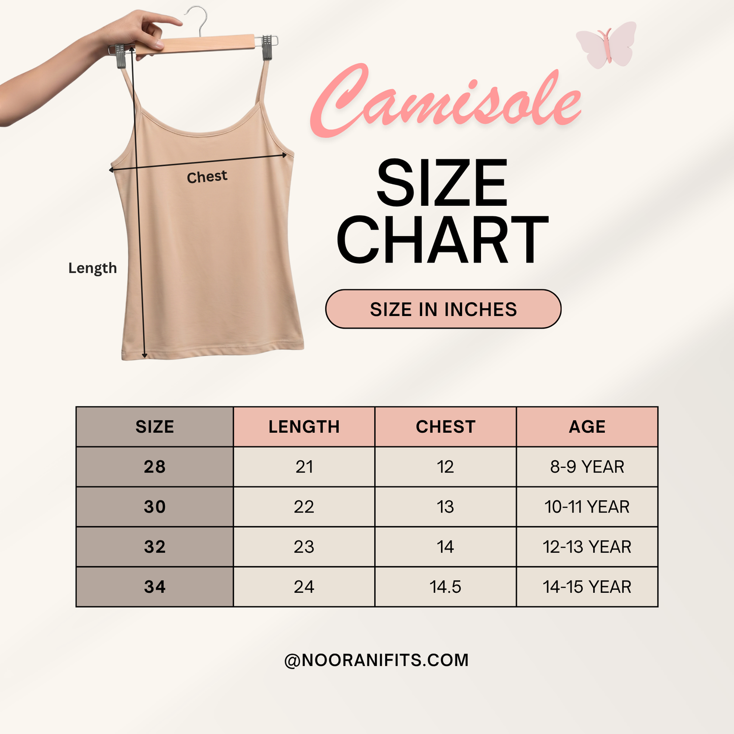 Girls Premium Cotton Camisole