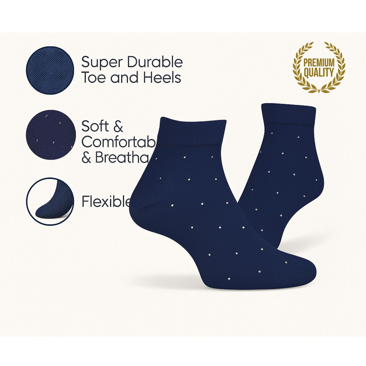 Men's Anker Socks Dotted