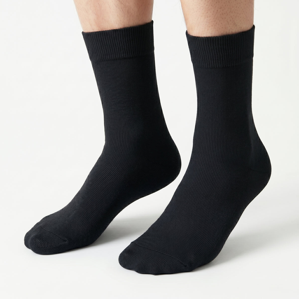 Men's Plain Black Socks