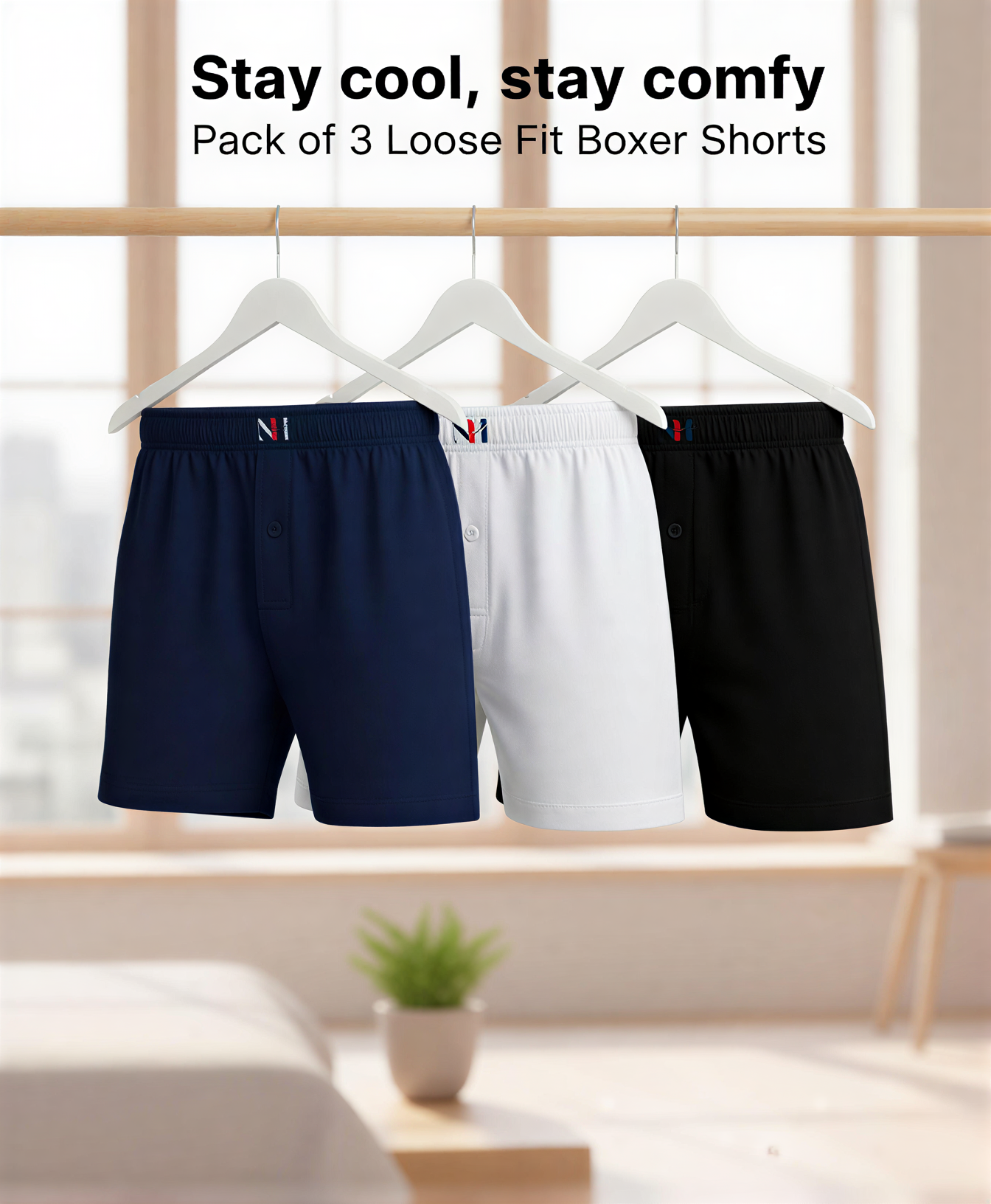 Pack of 3 Men's Boxer Shorts