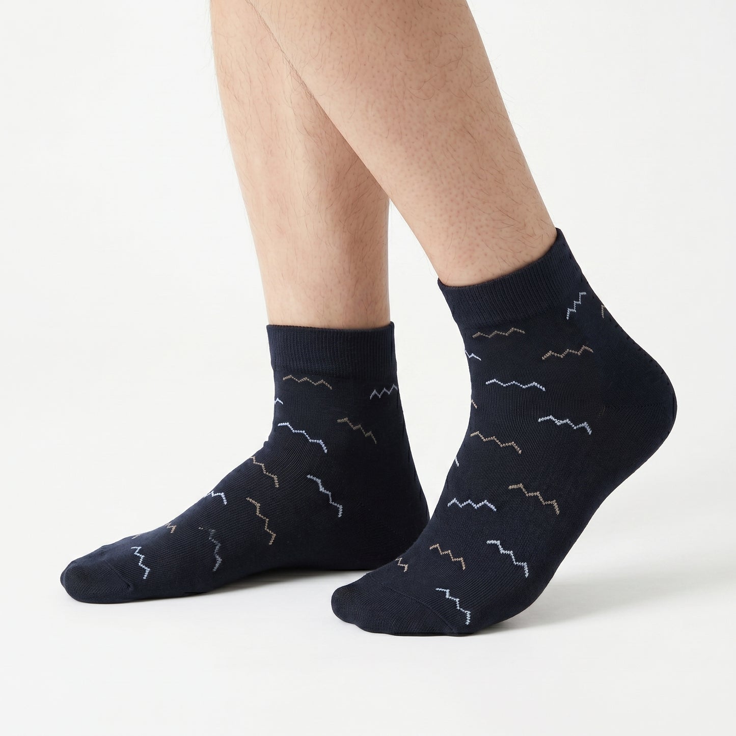 Men's Anker Socks Wave-Black