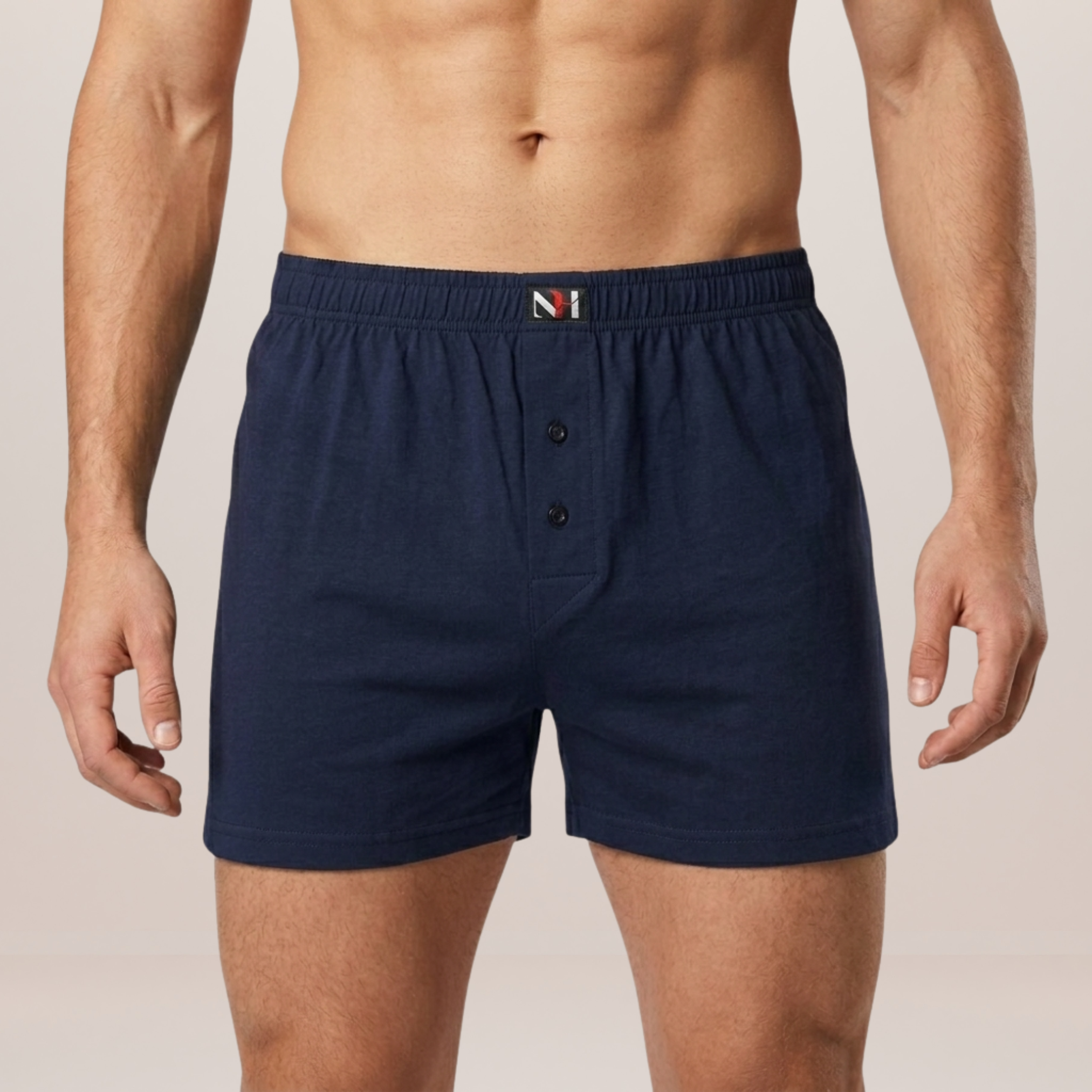 (Pack of 3) Men's Navy Boxer Shorts