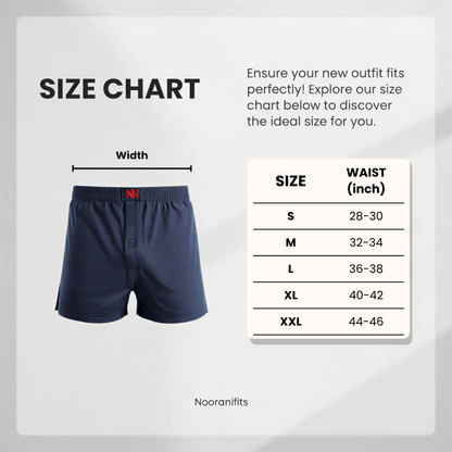 (Pack of 3) Men's Navy Boxer Shorts